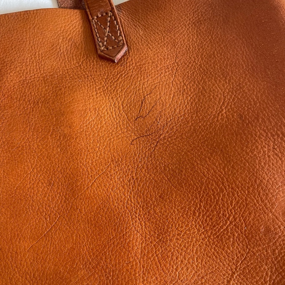 Madewell Tan Leather Tote Bag - Picture 4 of 6
